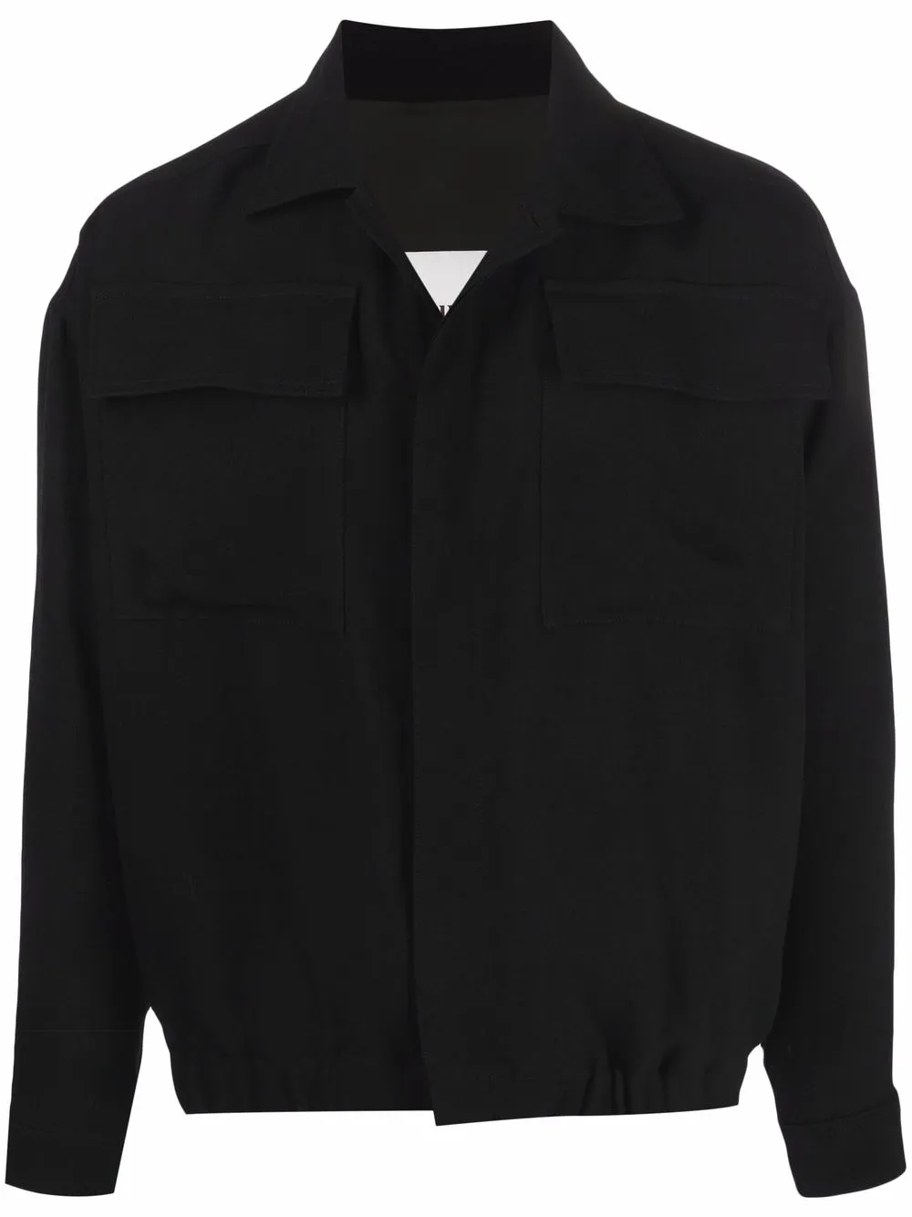 

Nanushka chest flap-pocket shirt jacket - Black