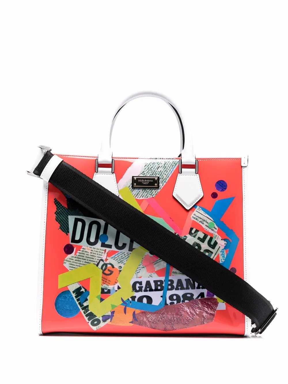 

Dolce & Gabbana tote con estampado gráfico - Rojo
