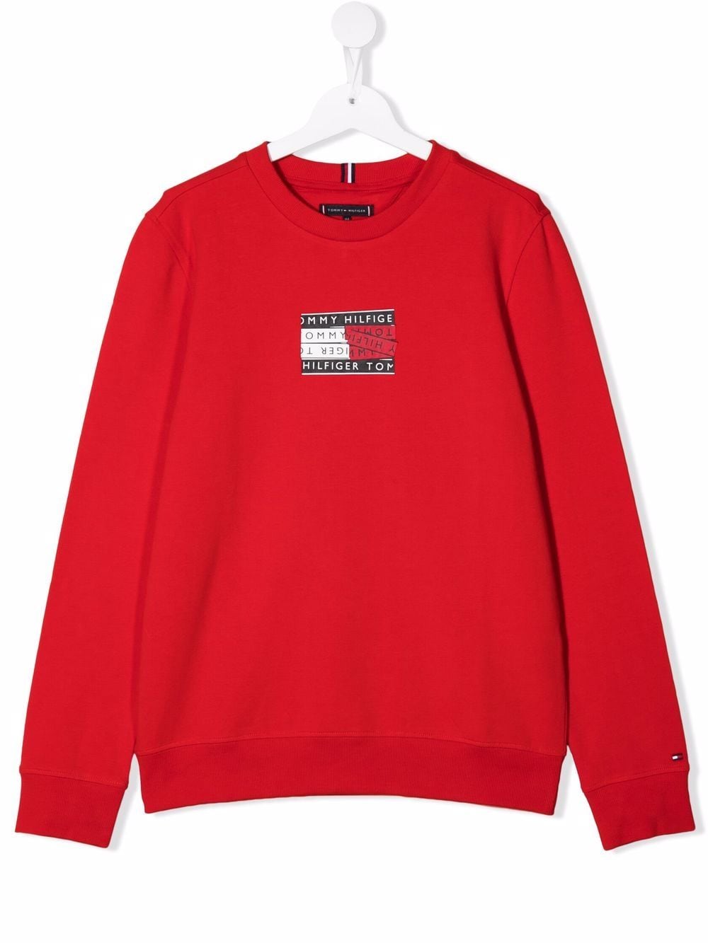 

Tommy Hilfiger Junior sudadera con logo estampado - Rojo