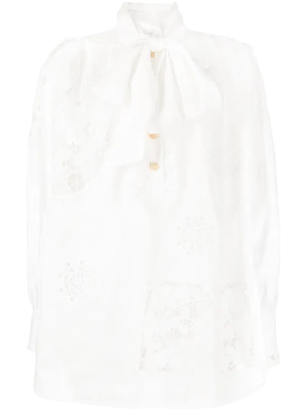 ZIMMERMANN Rhythmic Applique linen-lace 