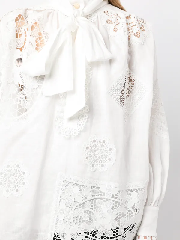 ZIMMERMANN Rhythmic Applique linen-lace 