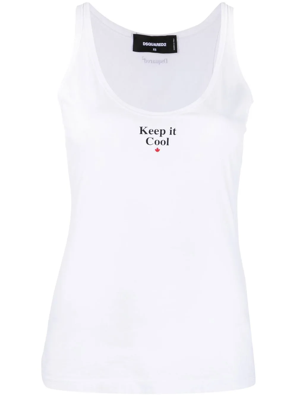 

Dsquared2 slogan-print tank top - White