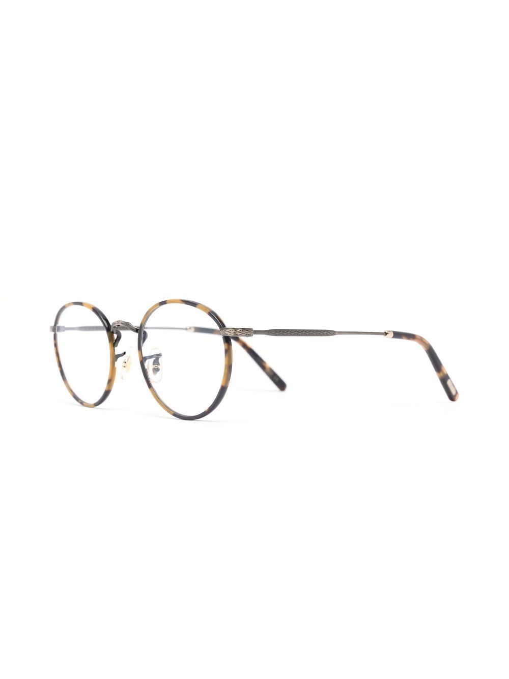 Oliver Peoples Bril met schildpadschild design - Bruin