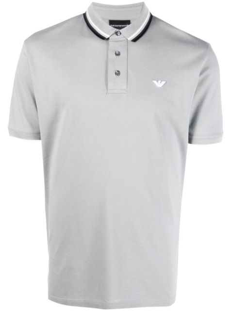 grey armani polo