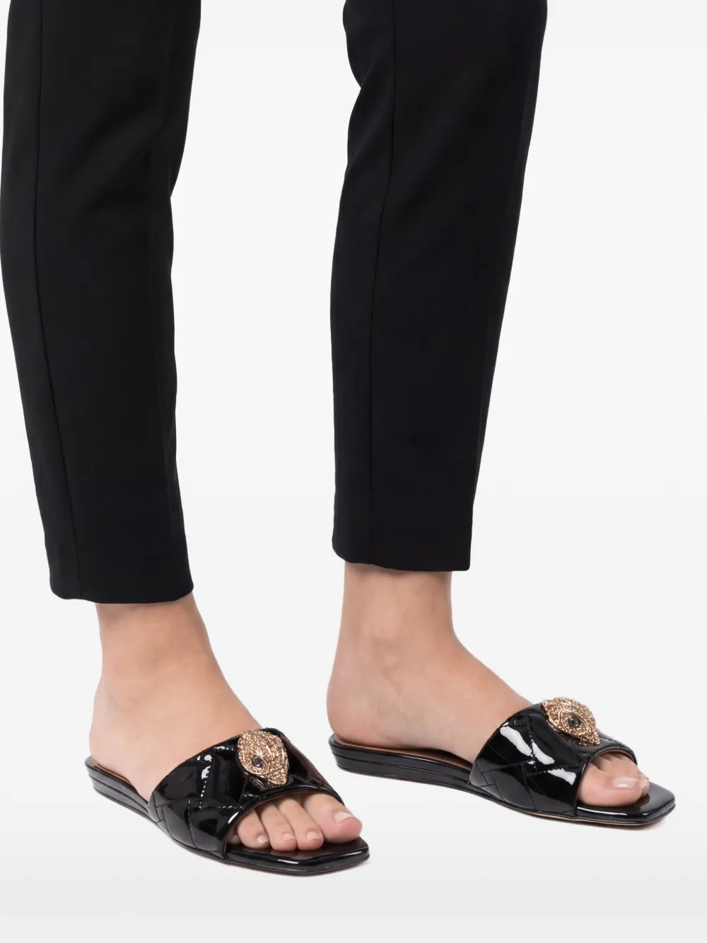  Kurt Geiger London Sandalen Mit Kristallen   Schwarz 