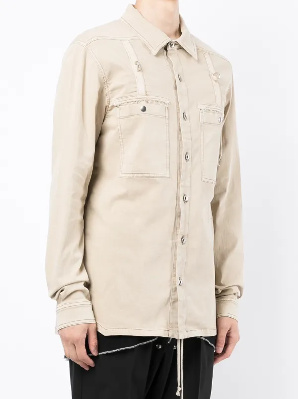 Rick Owens drkshdw シャツジャケット Rick Owens DRKSHDW シャツジャケット | ブラウン | FARFETCH JP