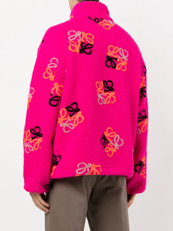 LOEWE monogram-print Fleece Pullover 