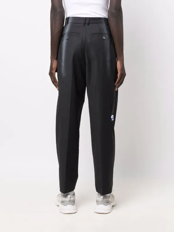 Ader Error Slogan Print straight-leg Trousers | Black | FARFETCH Ader Error Slogan Print straight-leg Trousers | Black | FARFETCH