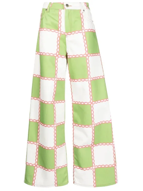 Ahluwalia jeans Jade con dobladillo ancho