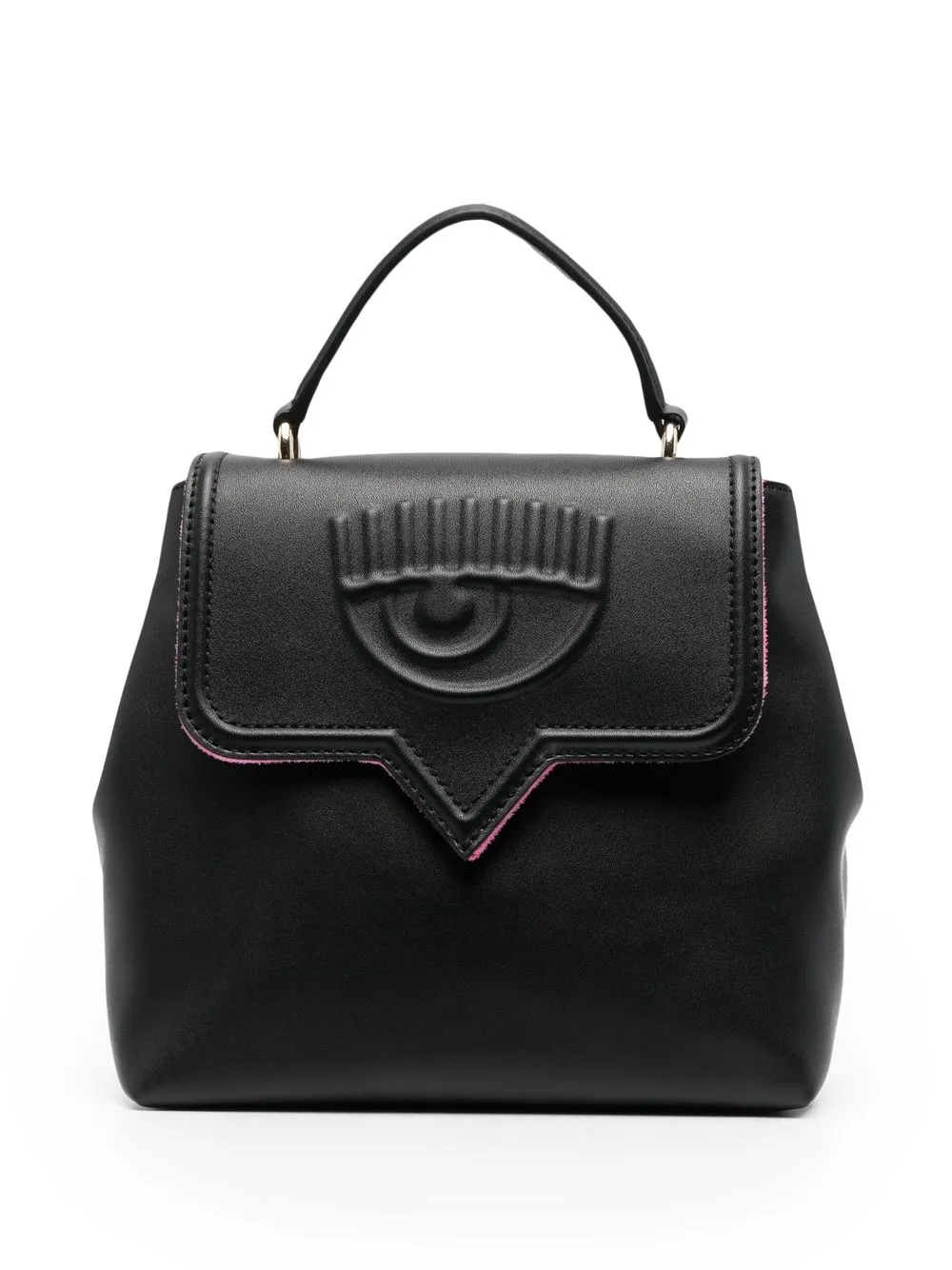 logo-embossed backpack