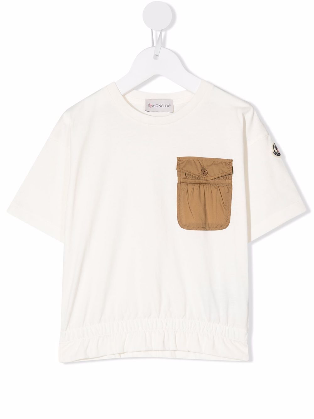 

Moncler Enfant playera con bolsillo en el pecho - Blanco