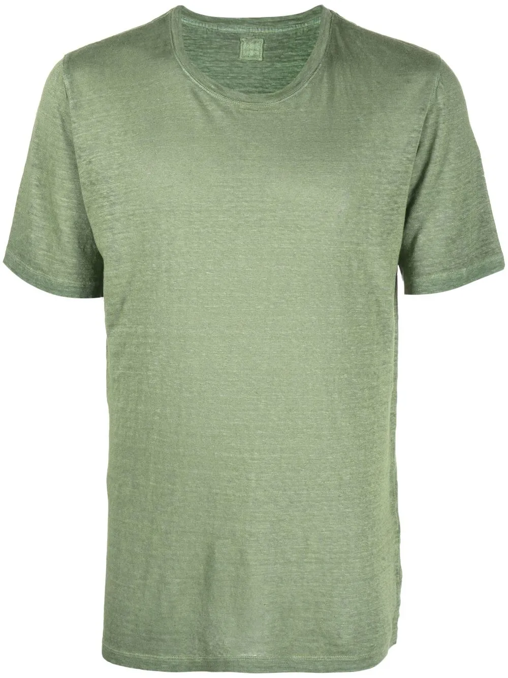 

120% Lino short-sleeve linen T-shirt - Green