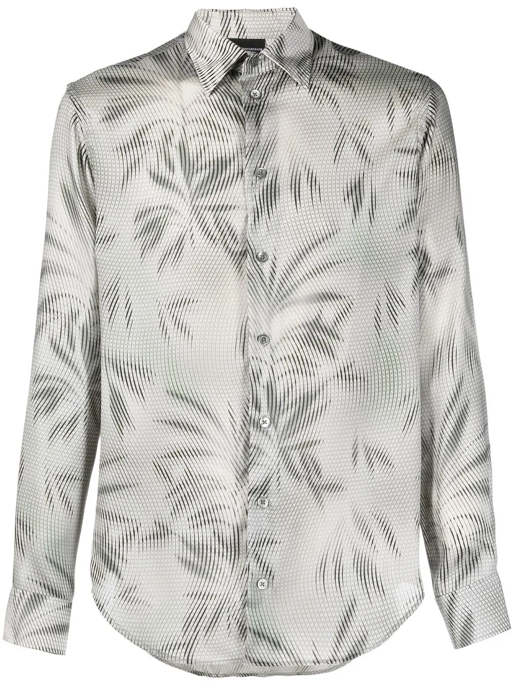

Emporio Armani floral-print button-up shirt - Grey