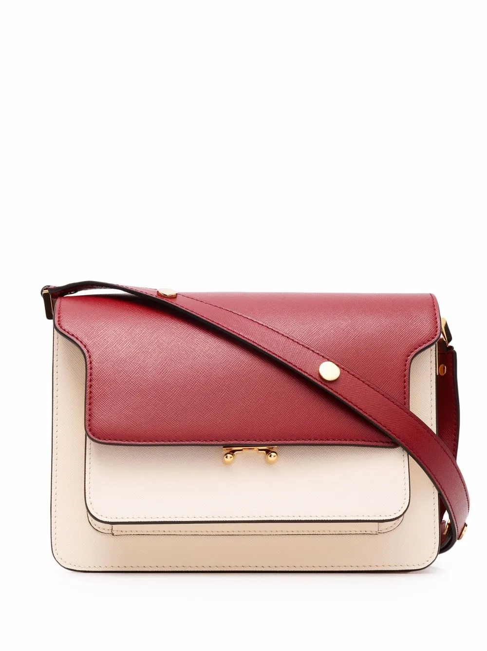 

Marni Trunk colour-block crossbody bag - Brown