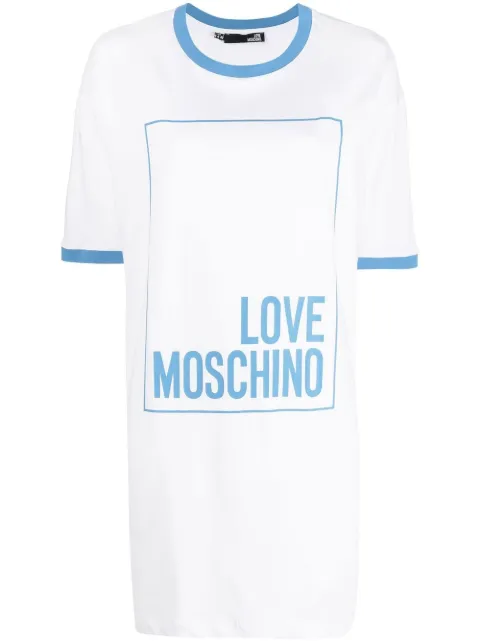 Love Moschino logo-print T-shirt Dress 