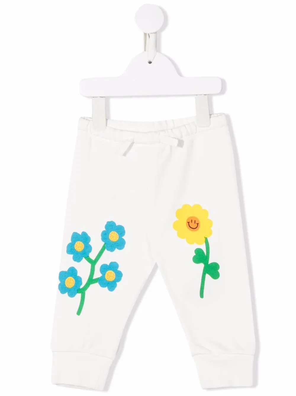 

Stella McCartney Kids pantalones con estampado floral - Blanco