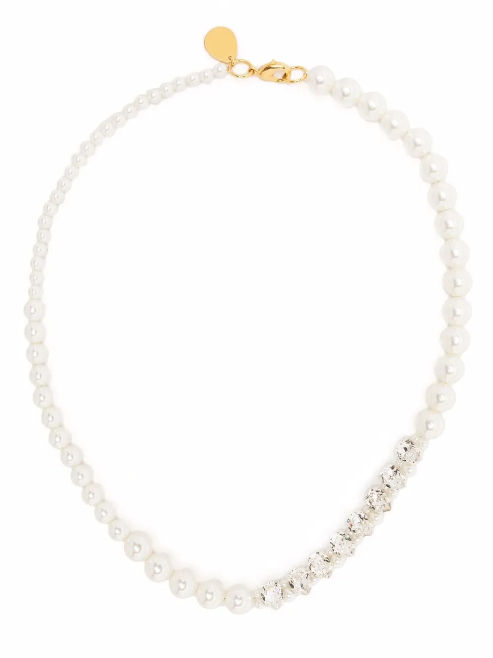

Simone Rocha collar con efecto de perlas - Blanco