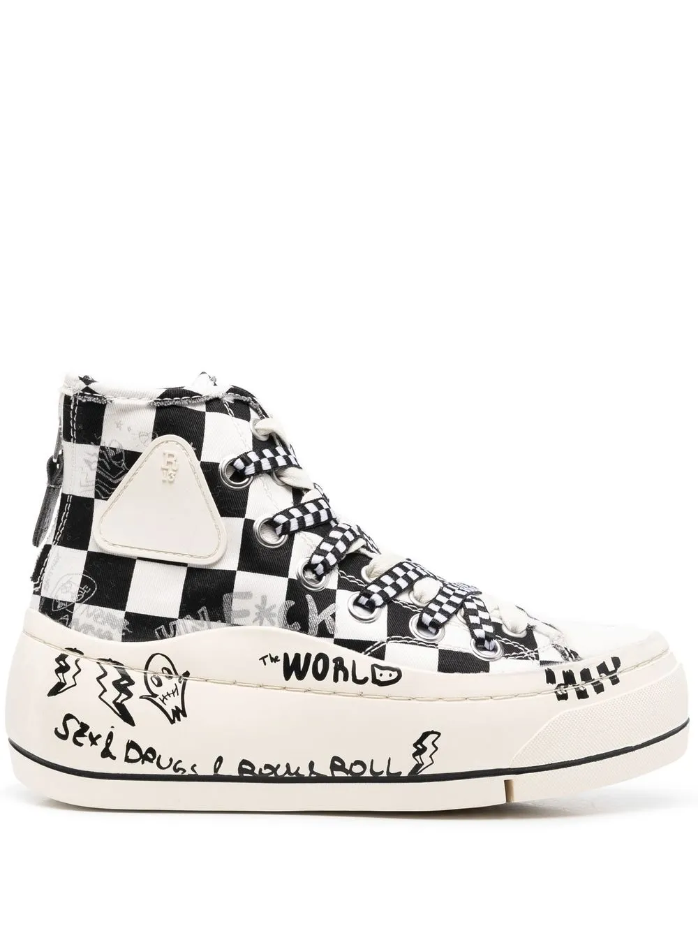 r13 platform sneakers