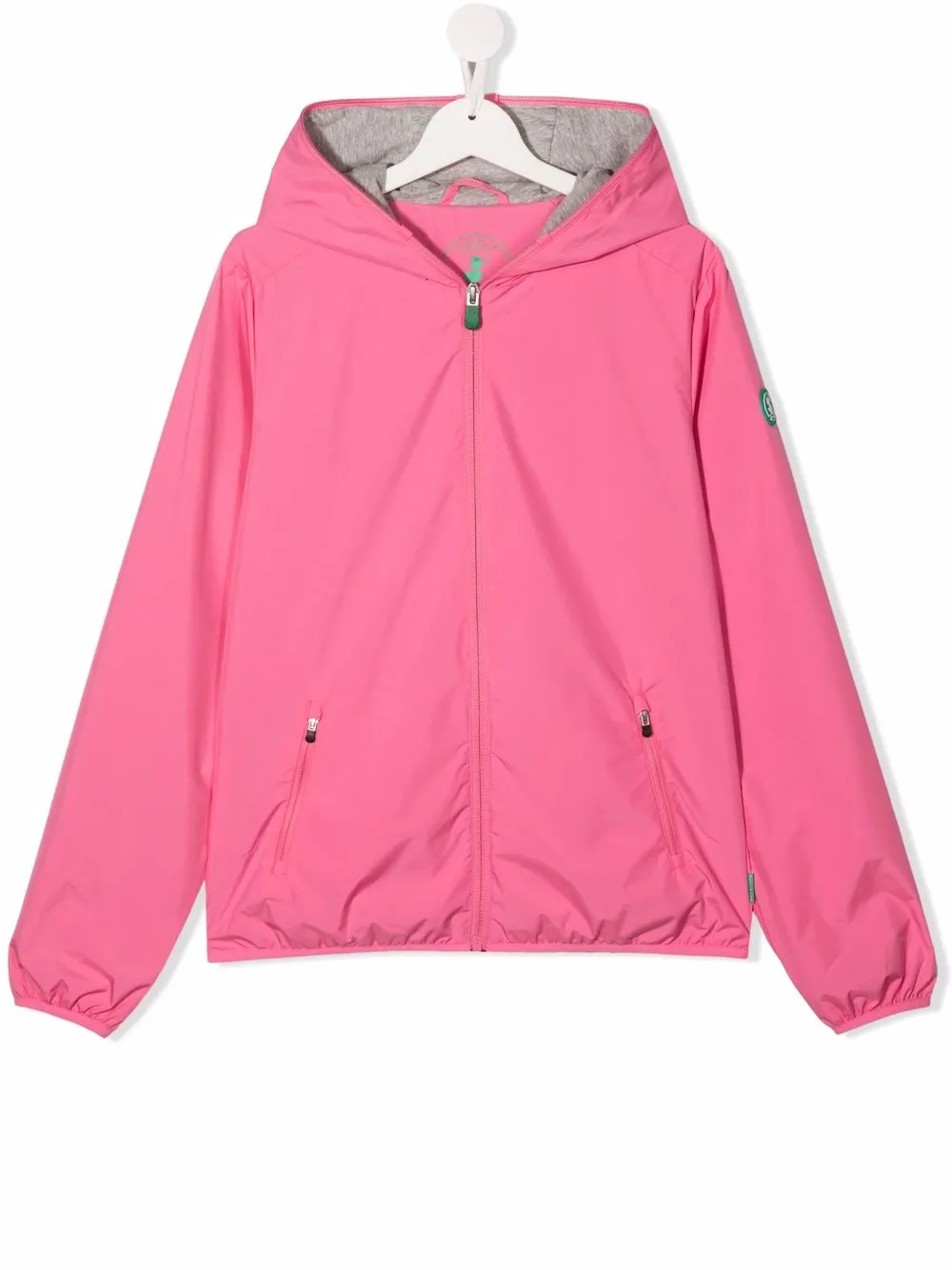 

Save The Duck Kids hoodie con parche del logo - Rosado