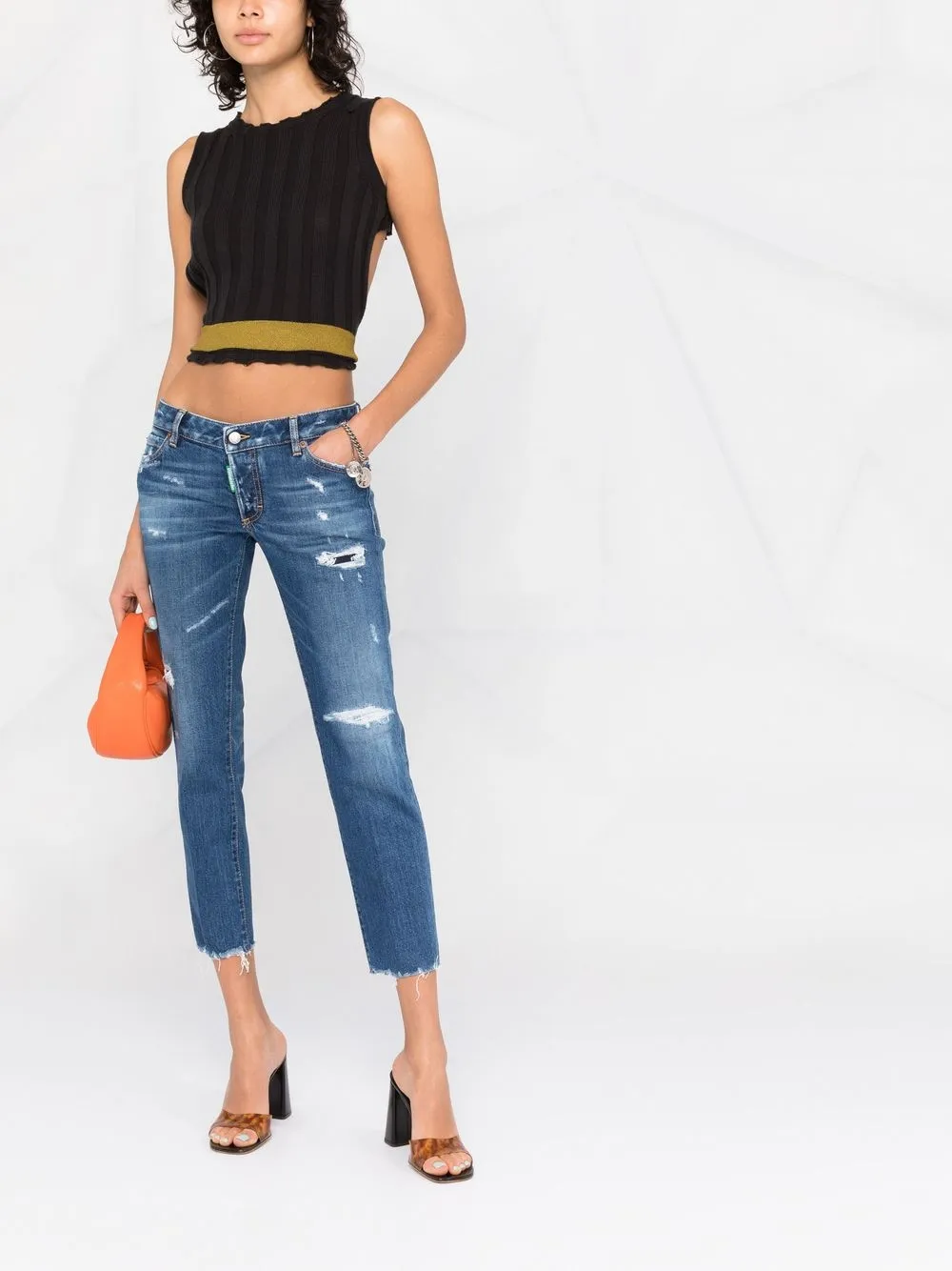 DSQUARED2 Gerafelde jeans - Blauw