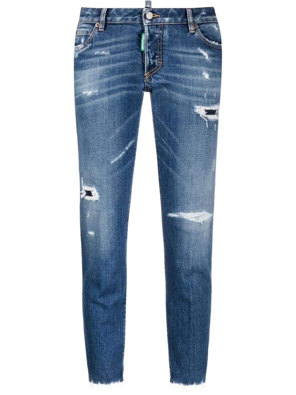 

Dsquared2 jeans con efecto envejecido - Azul