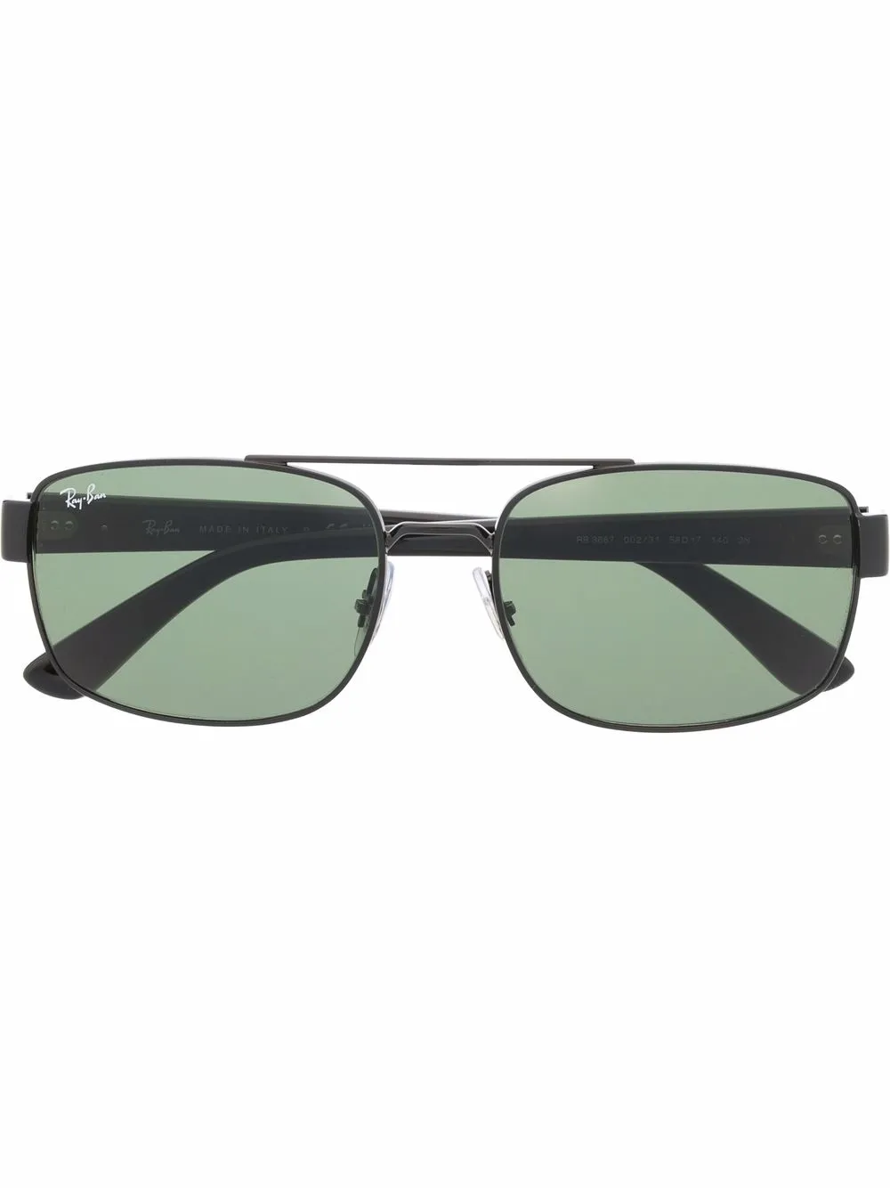 Ray-Ban lentes de sol con armazón rectangular | negro | Image 1
