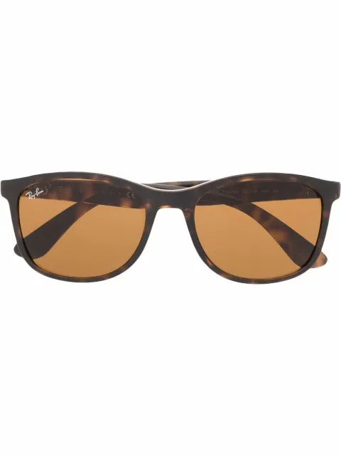 Ray-Ban tortoise square-frame sunglasses