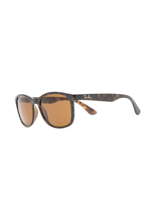 Ray-Ban Tortoise square-frame Sunglasses Brown FARFETCH PH