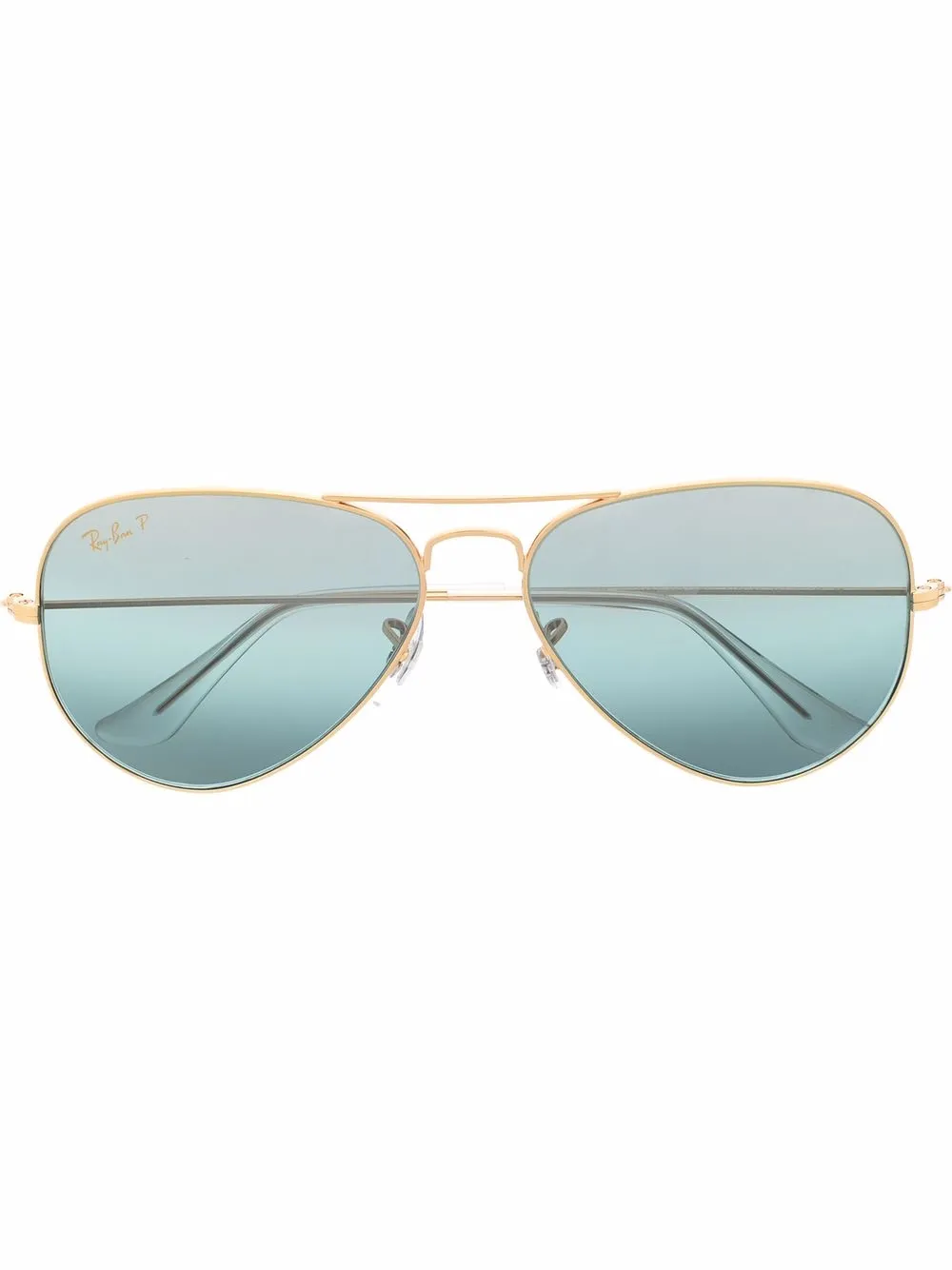 Ray Ban Aviator Frame Sunglasses Gold Farfetch Mu 1262