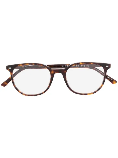 Ray-Ban lentes de sol con armazón rectangular estilo carey