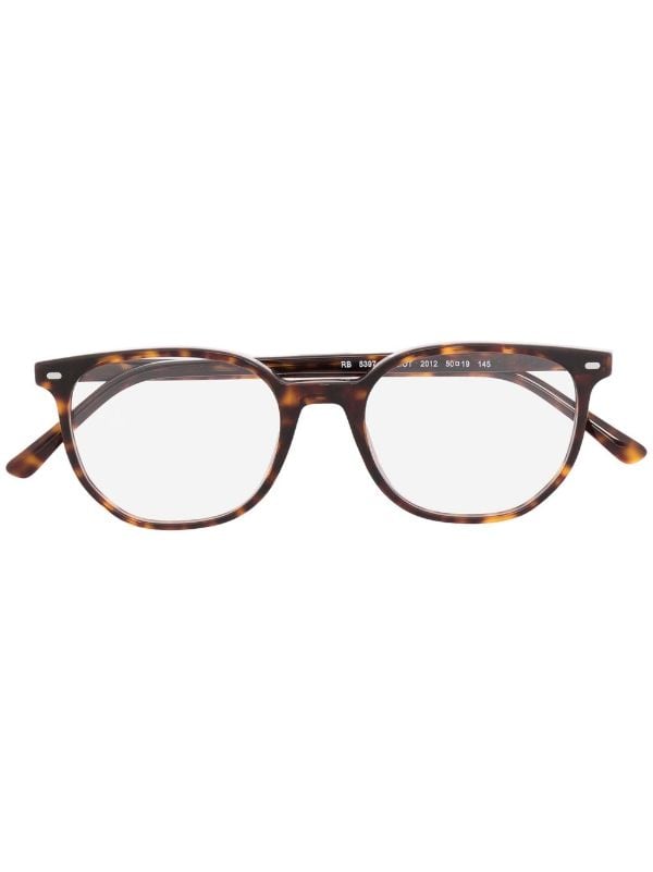 Ray-Ban Tortoiseshell rectangle-frame Glasses - Farfetch