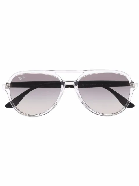 Ray-Ban transparent aviator sunglasses