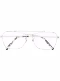 Ray-Ban tortoiseshell effect tip glasses - Silver