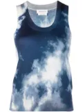 Alexander McQueen sky-print vest top - Blue