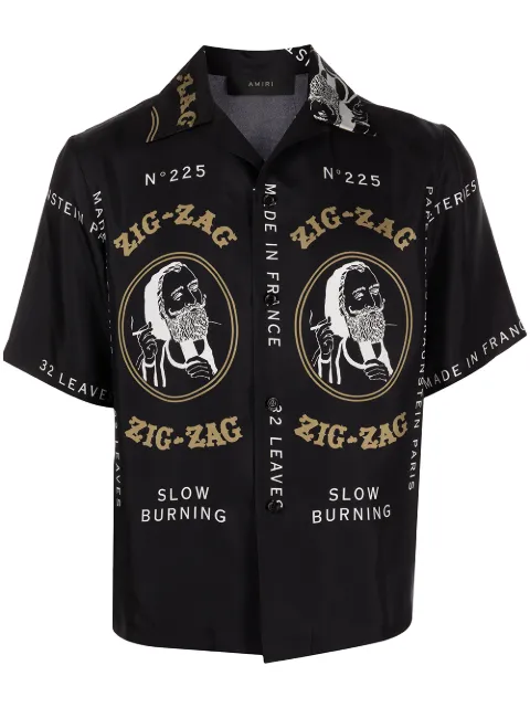 AMIRI Zig-Zag silk shirt