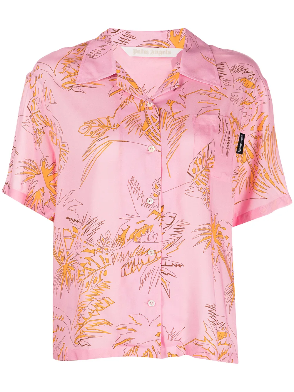 

Palm Angels camisa con manga corta - Rosado