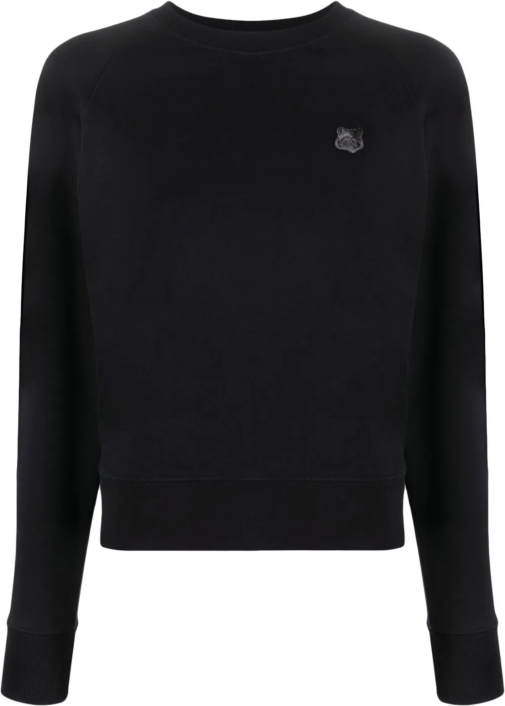 

Maison Kitsuné sudadera con parche Fox - Negro