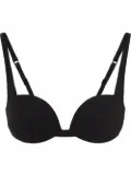 Miu Miu jersey logo balconette bra - Black