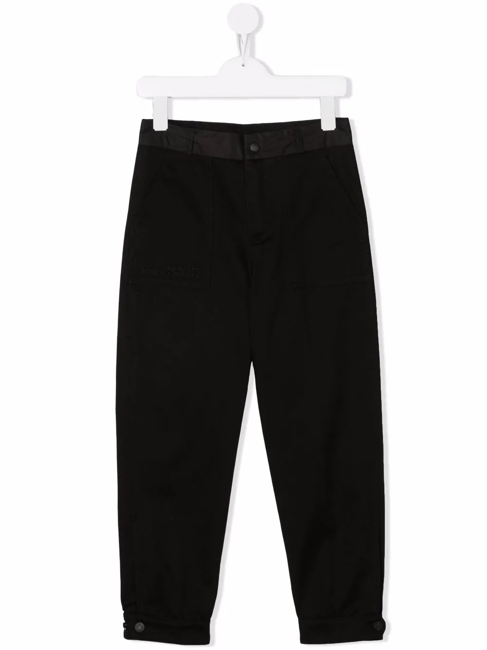 

Moncler Enfant logo-patch trousers - Black