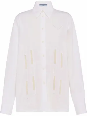 Valentino レースシャツ Valentino Garavani アイレットレース シャツ | ホワイト | FARFETCH JP