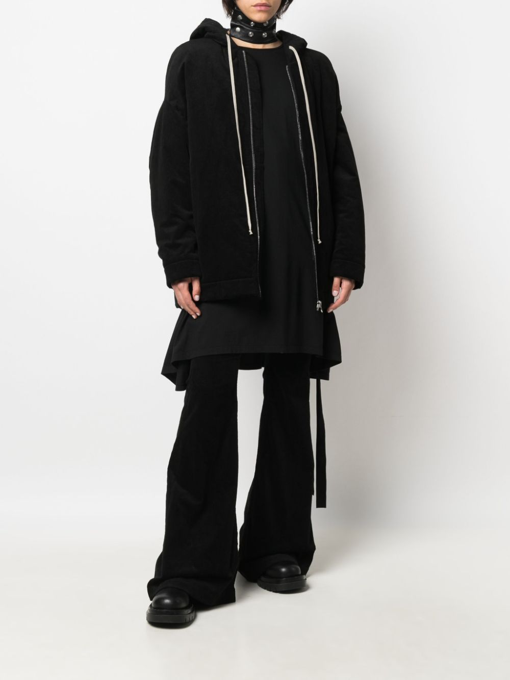 Rick Owens Jack met capuchon - Zwart