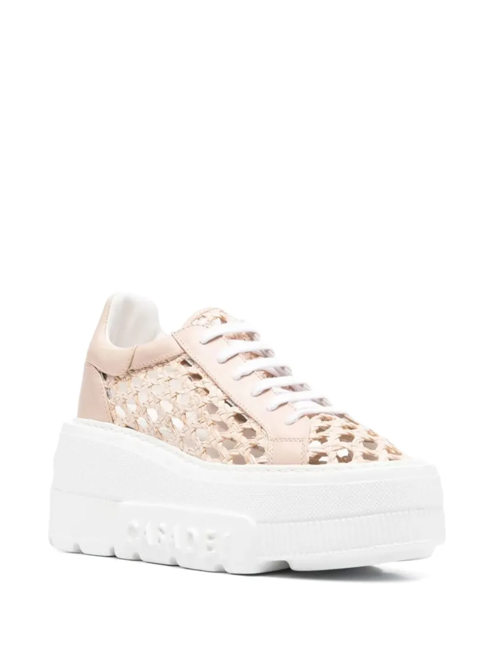 Casadei Nexus Versilia sneakers met plateauzool Beige