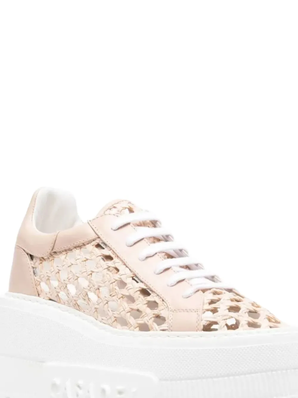 Casadei Nexus Versilia sneakers met plateauzool Beige
