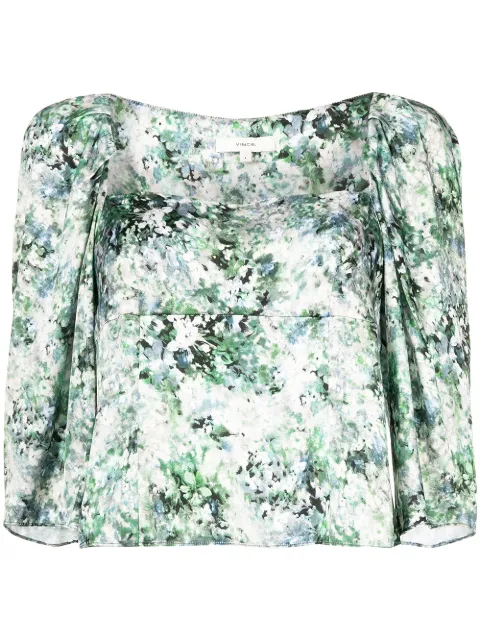 Vince blusa con estampado floral