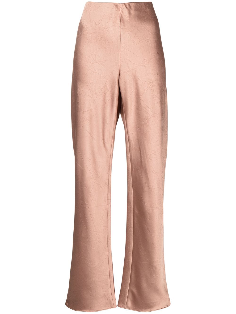 bias-cut straight trousers