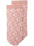 Wolford x GCDS monogram-pattern socks - Pink