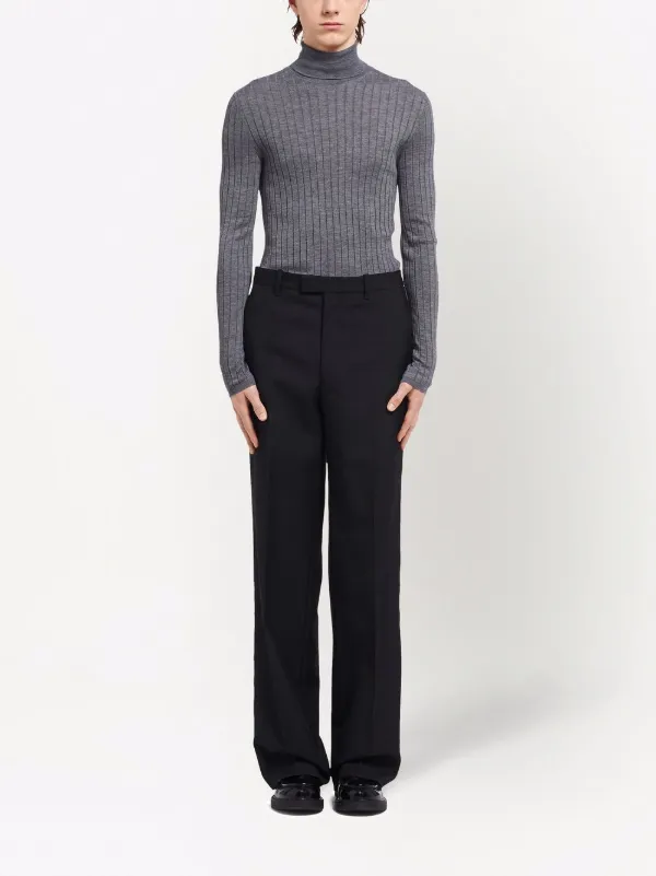 Prada Tailored straight-leg Trousers | Black | FARFETCH