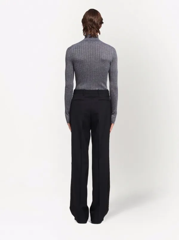 Prada Tailored straight-leg Trousers | Black | FARFETCH