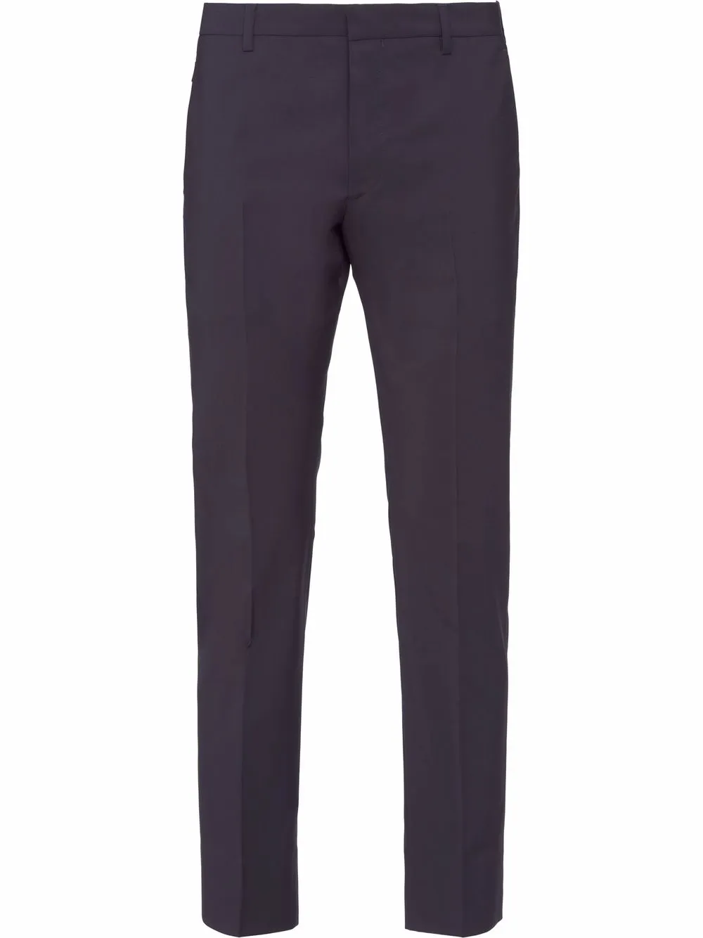 tailored straight-leg trousers