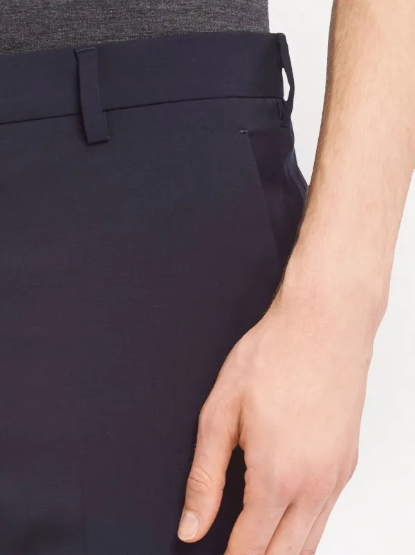 プラダ　PRADA ストレート　パンツ Prada プラダ ストレート テーラードパンツ | ブルー | FARFETCH JP